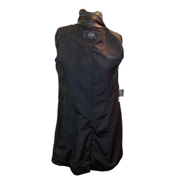 Wilsons Leather Pelle Studio Womens Medium Long Italian Leather Trench Coat Blac - Picture 8 of 13